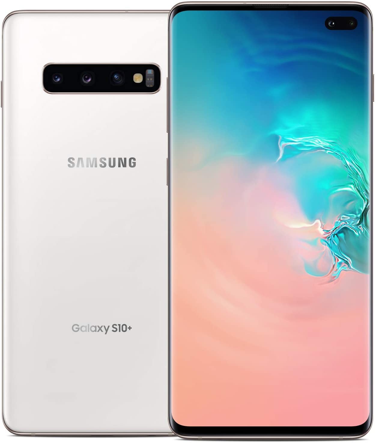 Samsung Galaxy S10+ Factory Unlocked Android Cell Phone | US Version | 1TB of Storage | Fingerprint ID and Facial Recognition | Long-Lasting Battery | Ceramic White