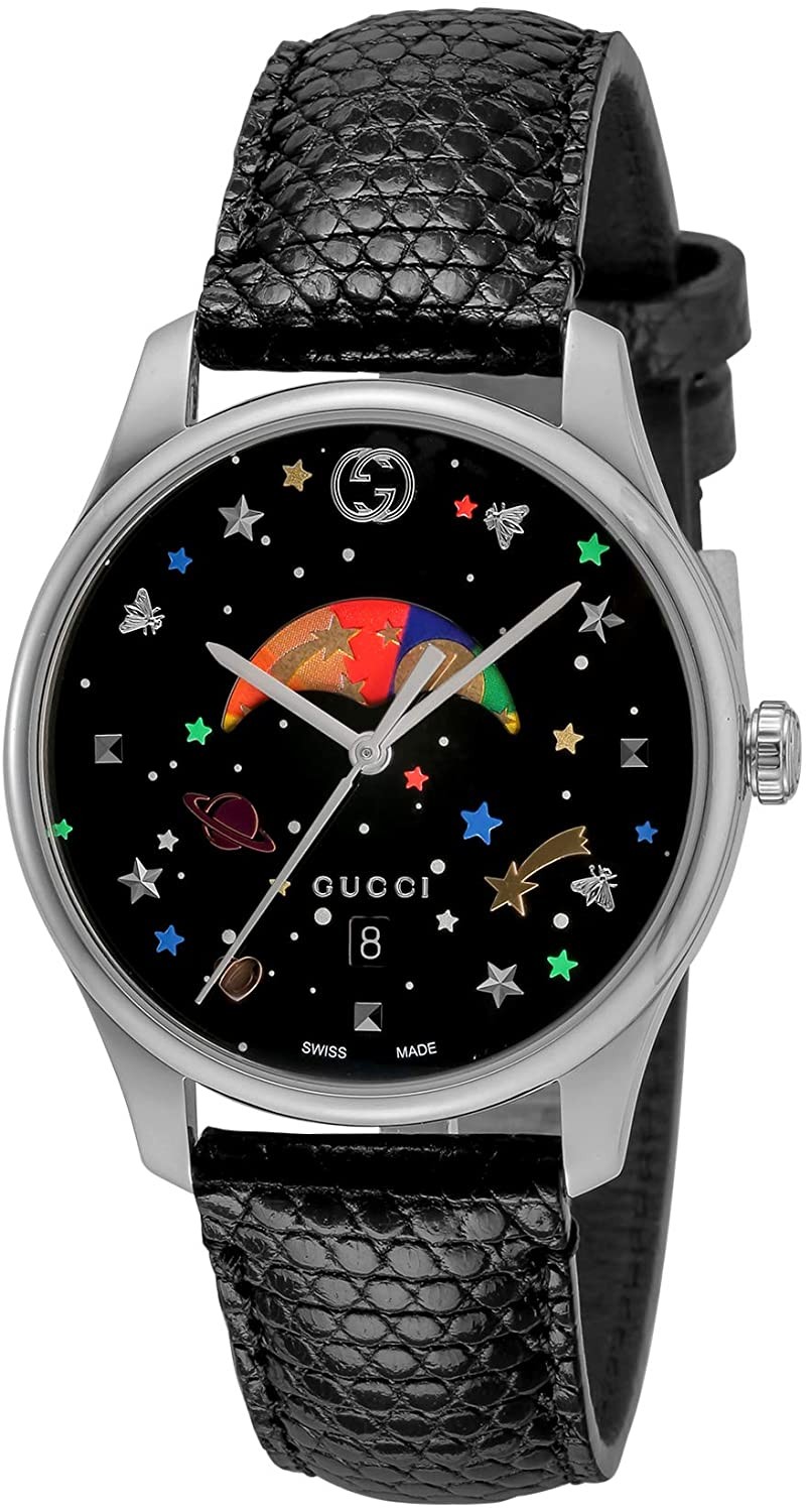 [グッチ]GUCCI 腕時計 Gタイムレス ブラック文字盤 YA1264045